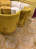 2 Petits fauteuils MOBITEC, cumin, assise tournante, petits … (photo 4)