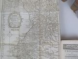 a map of england and scotland on a table