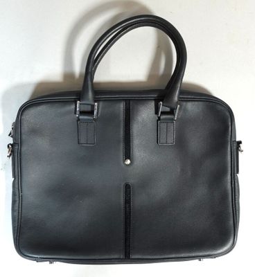 LAMARTHE Sac ordinateur en cuir noir