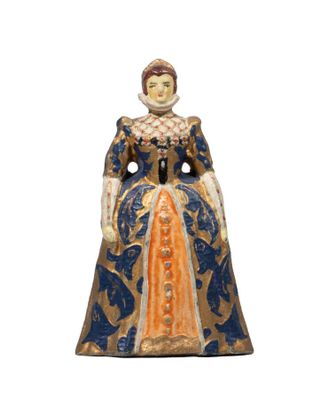 an image of a figurine of a woman in a blue dress