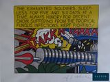 a picture of a poster on the wall of a building