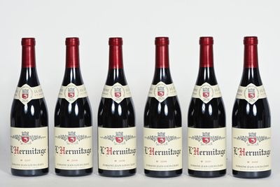 6 B L'HERMITAGE Rouge (carton d'origine) Domaine Jean-Louis …