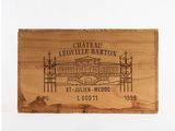 a wooden box with a picture of a building on it