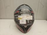 a helmet that is sitting on a table