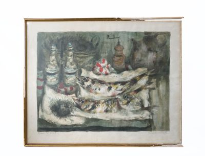 Eugène BABOULENE (1905-1994), Nature morte de poissons