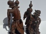 paire de figurines asiatiques représentant un homme et une femme