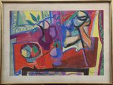 une photo d'une peinture représentant une nature morte
