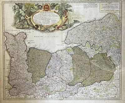 une vieille carte du royaume d'Angleterre sur laquelle figure un lion