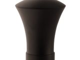 black pepper mill on a white background with a white background