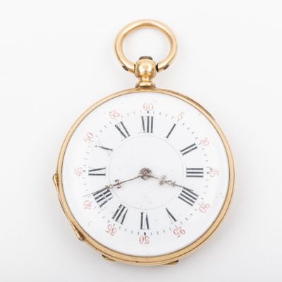 montre de poche avec des chiffres romains sur le cadran et des aiguilles