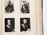 an open book with pictures of men in military uniforms on it
