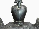 a statue of a man sitting on top of a turtle