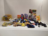a white shelf with a bunch of items on top of it