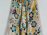 skirt made from a vintage skirt with a floral pattern