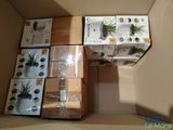 many boxes of plants that are in a box