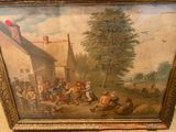a picture of a painting on the wall of a house