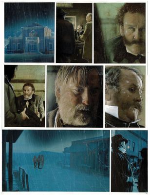 un collage de photos représentant un homme sous la pluie