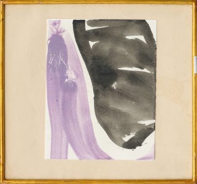 an image of a picture of a painting of a woman in a purple dress