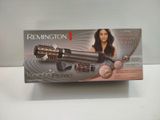 packaging of a hair dryer sitting on top of a white table