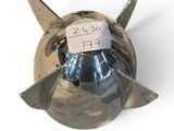 a metal object that has a tag on it