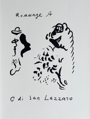 Marc CHAGALL (1887-1985). "Hommage à San Lazzaro"