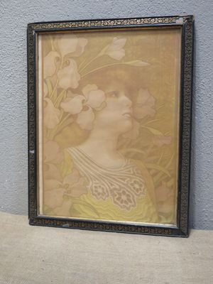 Paul BERTHON "Sarah Bernhardt" Chromolithographie, jaunie et…