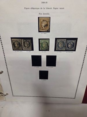 1 Classeur de timbres de France de 1849 à 1900, période clas…