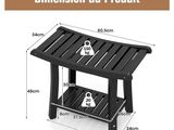 the dimensions of a shower bench for a small bathroom
