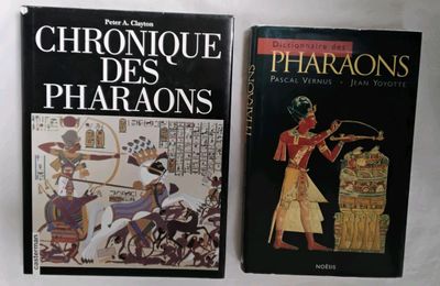 Les Pharaons : 1 lot de 2 livres.