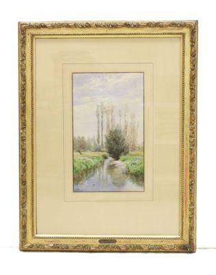 Auguste ALLONGÉ (1833-1898). Cours d'eau. - Photo 1