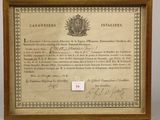 an old document with a picture of a man in a suit and tie