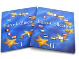 two books with flags and stars on them on a white surface