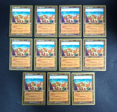 a bunch of cards that are sitting on top of a table