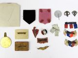 a lot of items that are laying out on the table