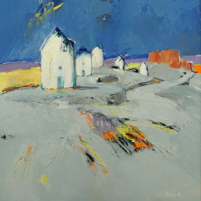 Michel NO (né en 1939). Calatrava. Huile sur toile. Signée e…