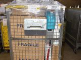a cart that has a lot of boxes in it