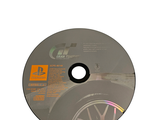 a cd disc with a picture of a car on it