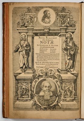 an old book with a picture of a man and a woman on it