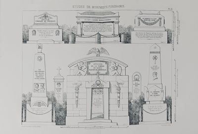 drawing of a drawing of a building with a clock on top of it