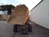 a picture of a dump truck parked in a parking lot