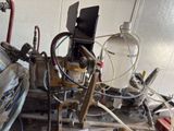 a machine that is sitting on a table in a garage