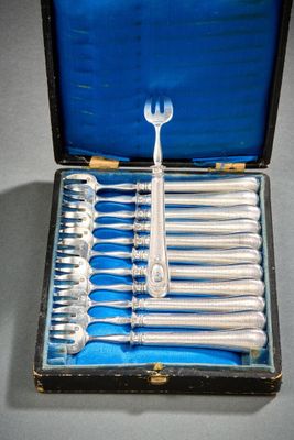 a box with a set of silverware in it
