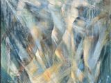 un tableau représentant deux femmes flottant dans l'eau, la tête hors de l'eau