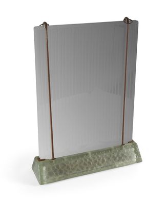 SAINT-GOBAIN. Radiateur-luminaire en verre à double panneaux…