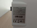 a white box with a black and white label on it
