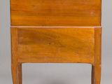 pair of antique wooden bedside tables with turned legs