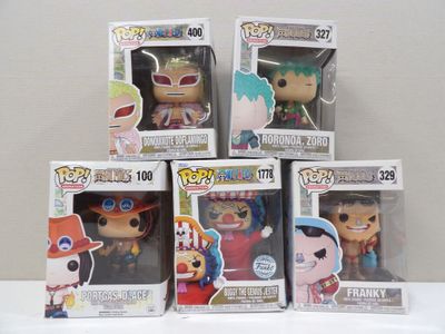 five pop vinyl figures of one piece and one piece of one piece of one piece of one piece of one piece of the other