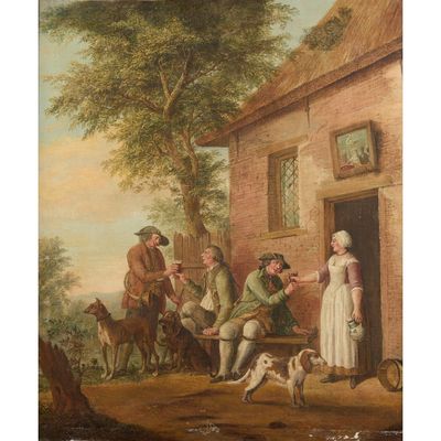 Ecole Allemande Vers 1800 LE Repos Des Chasseurs