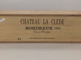 Château La Clebe Bordeaux 1994, 750 ml, coffret en bois