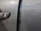 a close up of a door handle on a car